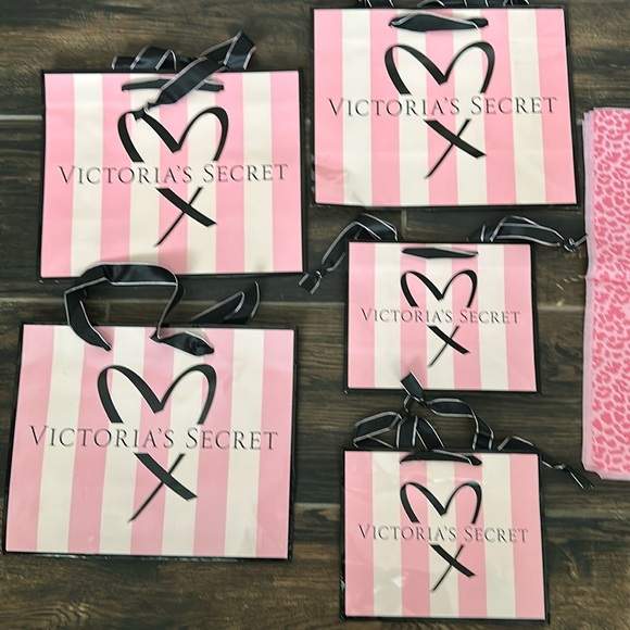 Victoria's Secret Shopping Bags with Wrapping Papers - Picture 2 of 5